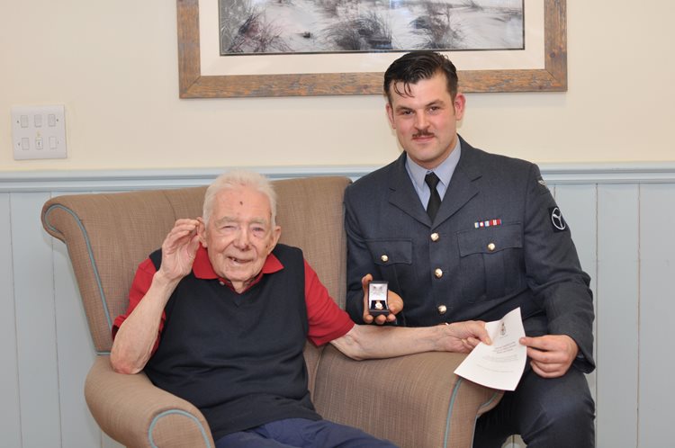 Local resident at Colne View awarded RAF Veterans’ Badge